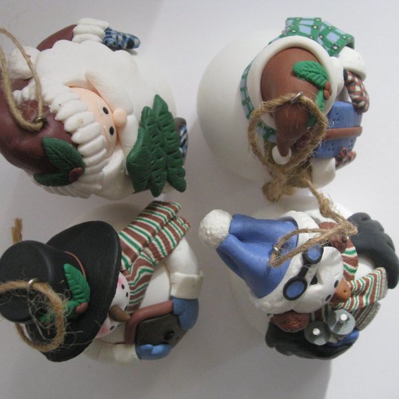 4 QVC 3.5" LED Color Changing Lighted Christmas Ornaments Snowman Penguin Santa - Picture 6 of 16